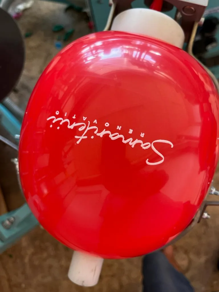 Custom printed advertising balloon – example 1